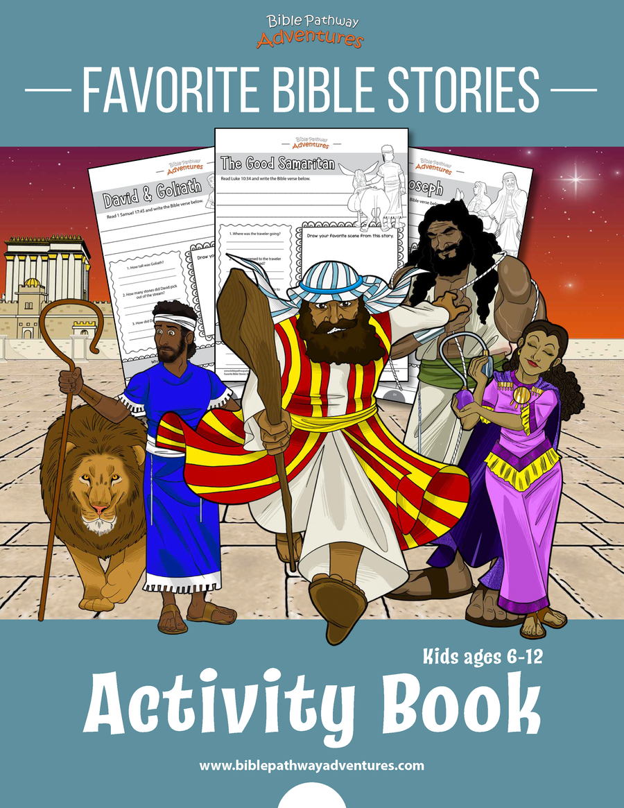 Favorite Bible Stories Coloring Activity Book Advanced