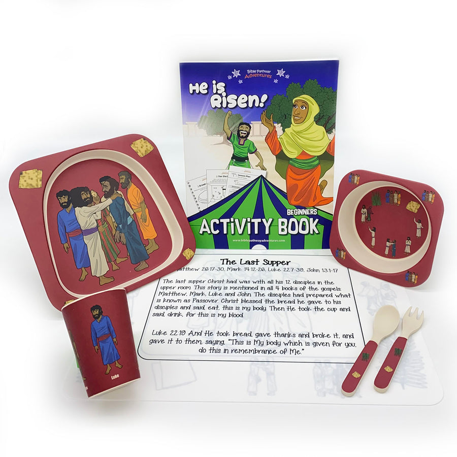 The Last Supper Tableware Set & Activity Book Bundle